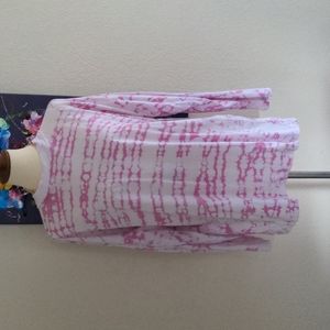 Free People Tie Dye Oversize Long Sleeve T-Shirt